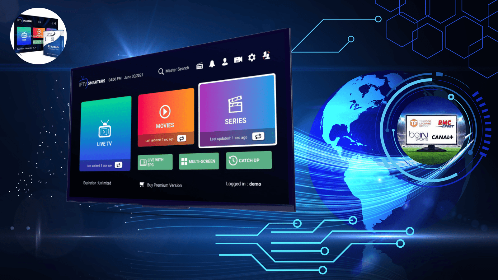 Abonnement IPTV 12 mois Smart TV