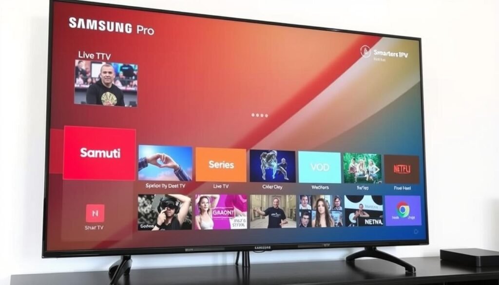 Interface IPTV Smarters Pro sur Samsung Smart TV Interface IPTV Smarters Pro sur Samsung Smart TV