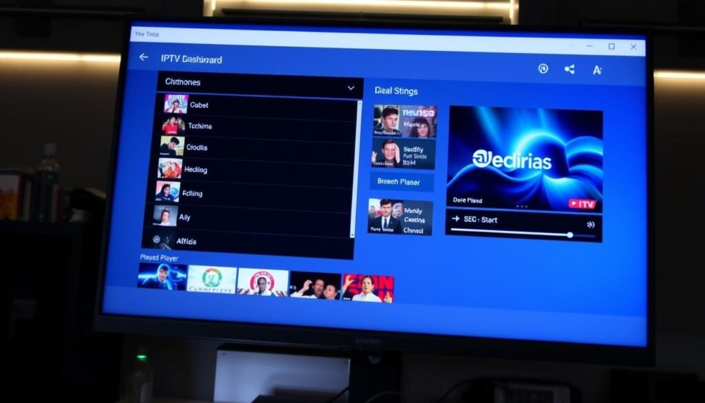 Interface d'IPTV Smarters Pro sur ordinateur Interface d'IPTV Smarters Pro sur ordinateur